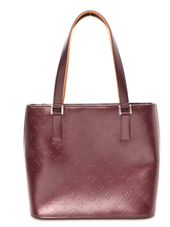 Louis Vuitton Handbags - Louis Vuitton Monogram Vernis Houston Tote Burgundy